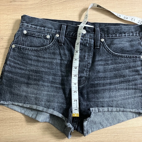 Madewell relaxed denim shorts button fly 100% cotton size 29 - Picture 10 of 11